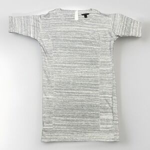 Banana‎ Republic Mini T Shirt Dress With Sleeves Women's Size Small Heather Gray